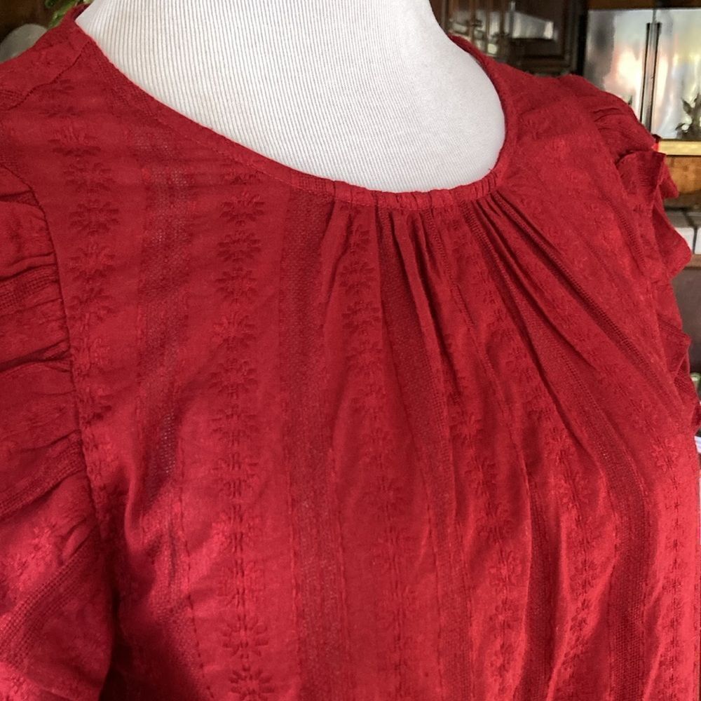 Universal Thread Double Ruffle Puff 3/4 Puff Slee… - image 5